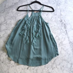 Stunning aqua Rebecca Taylor silk top